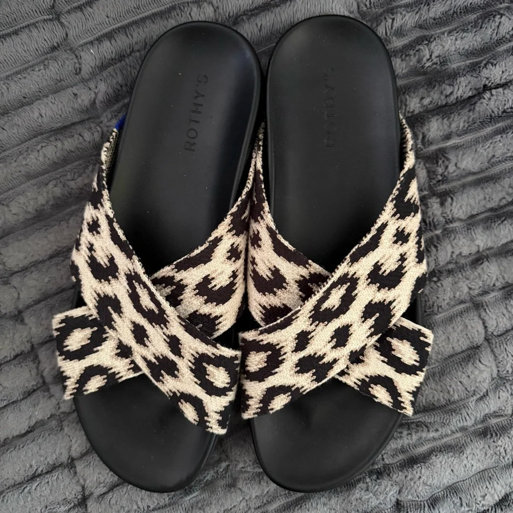 Rothy's The Weekend Slide Sandy Cat Women's Sandals 10.5 box - Picture 2 of 6